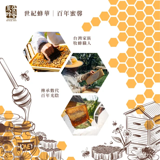 【CHYUANFA 泉發蜂蜜】台灣森林野花蜜150gx4入(SGS雙認證/不沾手切切瓶/百年老店)