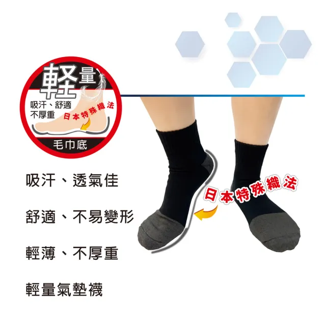 【BVD】10雙組-石墨烯乾爽氣墊船襪-M&L(B666&B558除臭襪 踝襪 運動襪 毛巾襪)