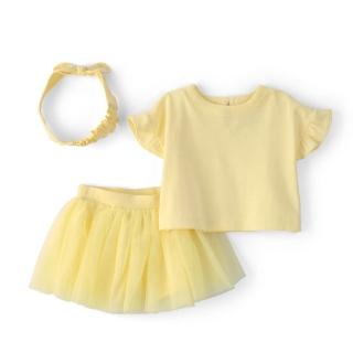 【Carter’s】嬰兒 3件組套裝(上衣/髮帶/褲裙)（原廠公司貨 童裝 嬰兒裝 3件組）