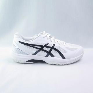 【asics 亞瑟士】COURT HUNTER FF 男女 羽球鞋 (1071A111101 白x黑)