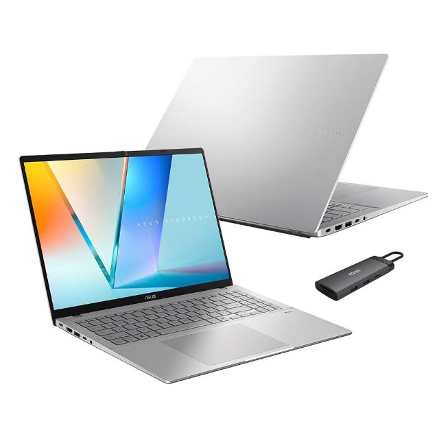 【ASUS 】 Type-C HUB組★16吋Ultra5 AI輕薄筆電(VivoBook S16 S3607CA/Ultra 5-225H/16G/1TB SSD/W11)