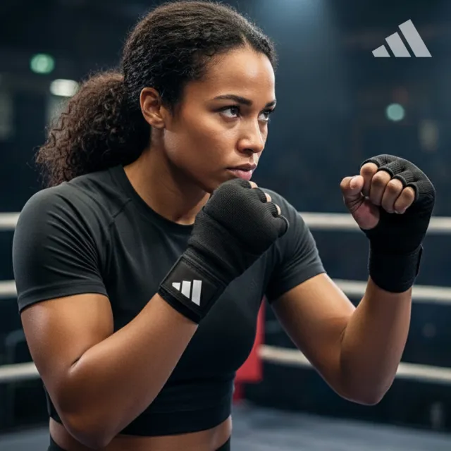 【adidas 愛迪達】吸震拳擊手綁帶(拳擊繃帶 纏手帶 泰拳 格鬥 拳擊手套)