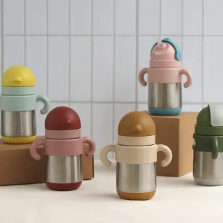 【MEROWARE】日本 MATT 不銹鋼保溫吸管杯+揹帶+替換吸管組(嚴選高品質316不鏽鋼)