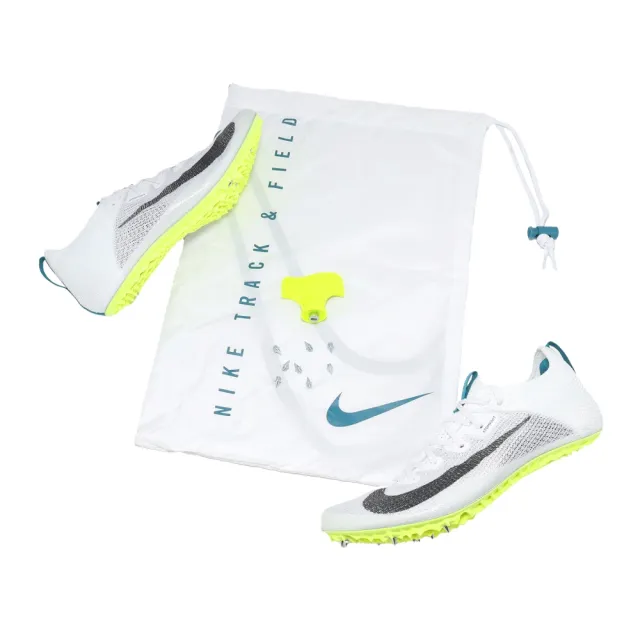 【NIKE 耐吉】田徑釘鞋 Zoom Superfly Elite 2 FK 男鞋 女鞋 白 可拆式鞋釘(FZ9662-100)