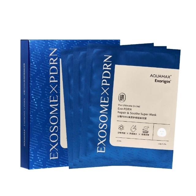 【AQUAMAX 奧科美氏】Exorigin泌蘭PDRN煥活舒緩超級面膜(3片/盒)-修護、舒敏、急救舒緩、植泌體、術後