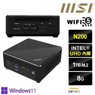 【MSI 微星】Cubi N ADL-286TW{BHCM62402P} Win11Pro迷你電腦(N200/8G/1TB SSD)