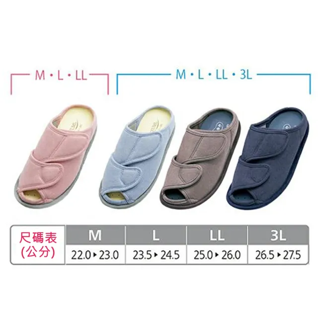 【耆妙屋】Ayumi 日本高齡室內鞋大廠 OPEN-FIT 室內鞋-粉色(室內拖鞋/銀髮族)