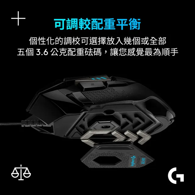 【Logitech G】G502 Hero 電競有線滑鼠