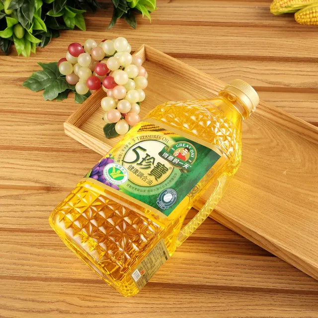 【得意的一天】五珍寶健康調合油2L*6瓶(超值贈品任選)