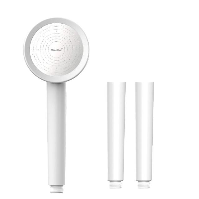 【MiniBle】MiniBle i 除氯過濾微氣泡蓮蓬頭+專用除氯把手X2(半年份組 共三入濾芯)