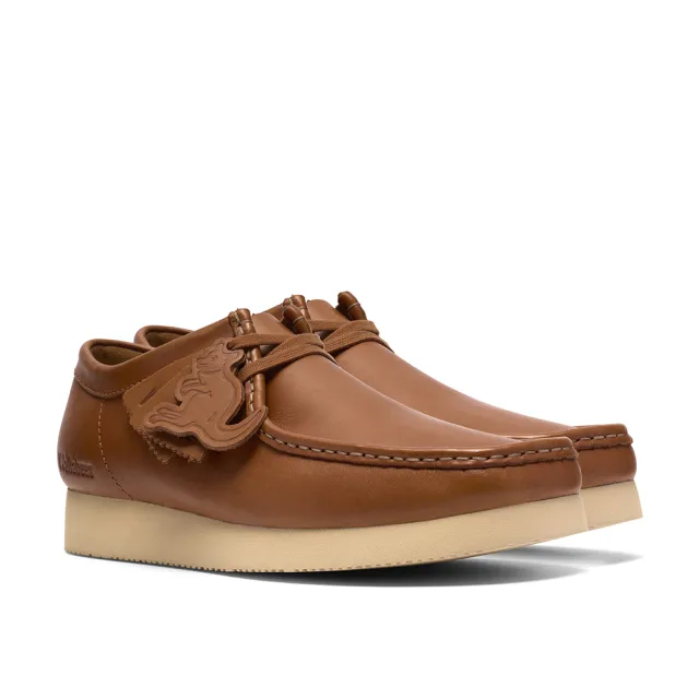 【Clarks】男鞋 ORIGINALs-Wallabee 2604真皮袋鼠鞋 休閒鞋(棕色)(CLM86513R)