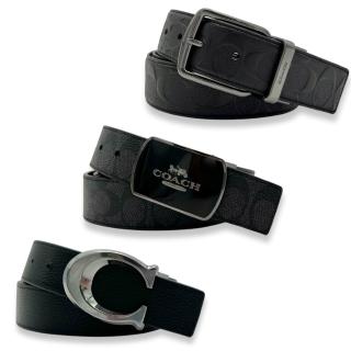 【COACH】男生 皮帶 經典緹花LOGO 牛皮 男仕腰帶 (CQ013 CQ024 CY982 CY943)