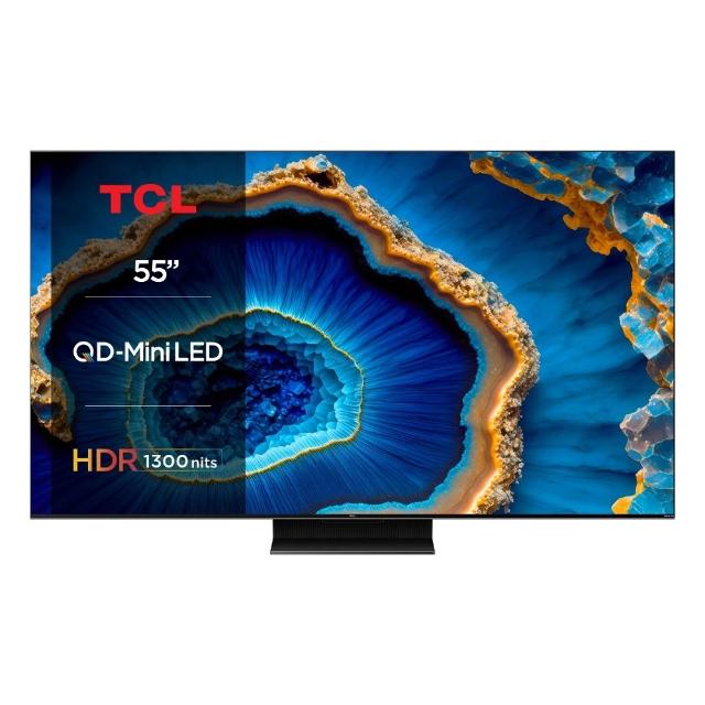 TCL 55C755 55吋 4K UHD 解析度電視，提供超高畫質畫質與倍頻順暢掃描技術。內建 4 組 HDMI 高畫質端子及 2 組 USB 插槽，支援中文介面與 110V 電源，尺寸 1224 x 770 x 300 mm 含座檯架，1 年保固，適閤家庭娛樂首選。