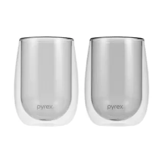 【CorelleBrands 康寧餐具】PYREX 暮光耐熱雙層玻璃杯480ml-2入組