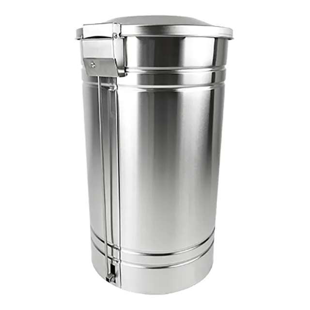 【正言】腳踏式不銹鋼垃圾桶/無內桶35L(不銹鋼、垃圾桶、白鐵、鐵製)