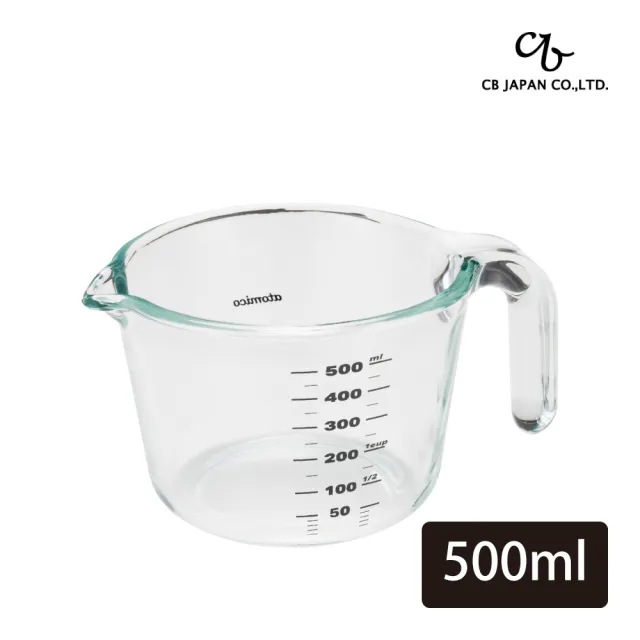 【CB JAPAN】耐熱玻璃把手量杯-M(500ml)
