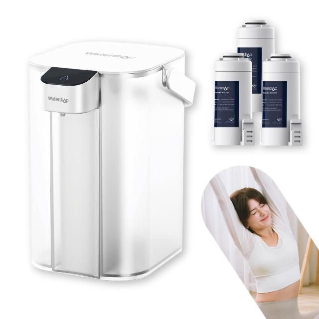【Waterdrop】Electric電動濾水壺1年份套組3.5L ED01(1壺1芯+3芯)
