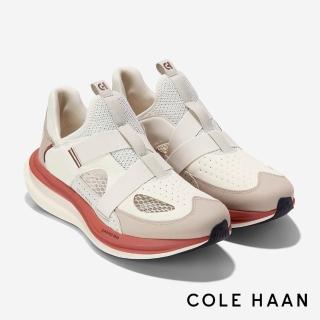 【Cole Haan】OriginalGrand QUADSTAR MONK STRAP RUNNING 運動慢跑鞋 男款寬楦 象牙色/紅(C40870)