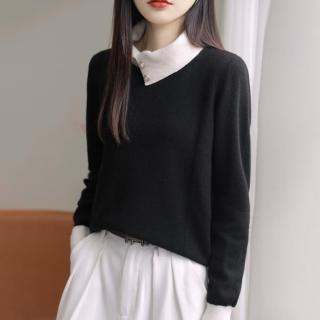 【ONEY 歐妮】現貨 OL肌理感翻領長袖上衣※(女裝/女上衣/長袖T恤/日系/通勤/售完不補)