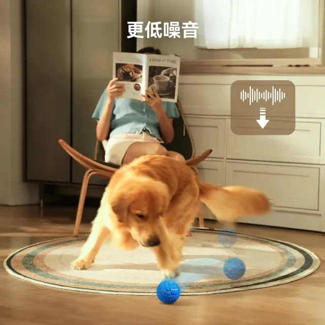 【Cheerble】狗狗瘋狂跳跳球 電動智慧互動球 Air 中大型犬專用 自動移動 彈跳 旋轉 亞馬遜銷售破萬顆