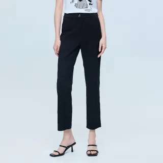 【ILEY 伊蕾】俐落個性都會風休閒長褲(黑；M-2L；1261076405)