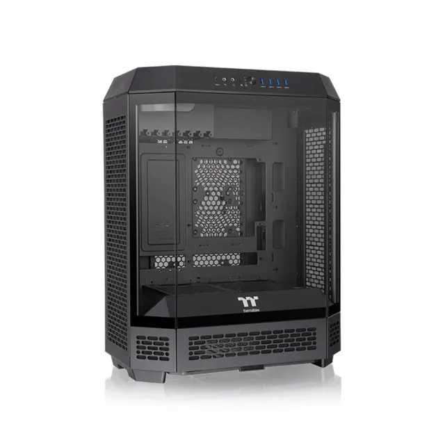 【Thermaltake 曜越】透視The Tower 600中直立式機殼 ATX可容納13顆風扇(CA-1Z1-00MXWN-00)