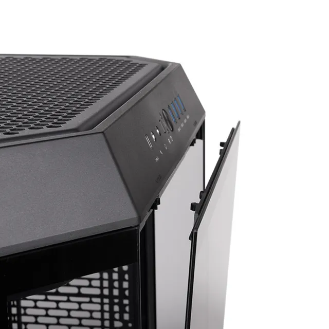【Thermaltake 曜越】透視The Tower 600中直立式機殼 ATX可容納13顆風扇(CA-1Z1-00MXWN-00)