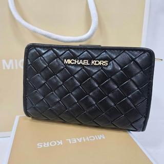 【Michael Kors】mk 新款格紋編織中夾 禮盒組 送原廠紙袋紙盒送禮