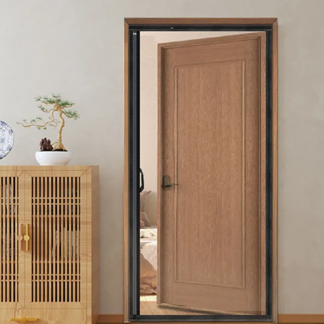 【巴芙洛】新型玻璃纖維全側開靜音防蚊門簾(防蚊蟲/門簾/隔斷簾/免打孔魔術貼/紗門簾)