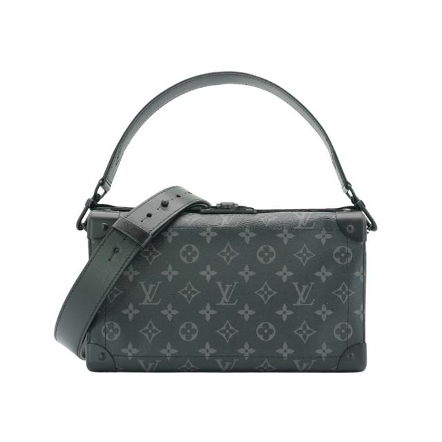 【Louis Vuitton 路易威登】Soul Trunk East West 帆布拉鍊斜背包(M11744-黑灰)