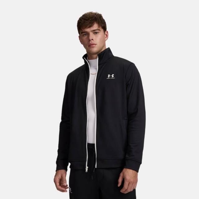 【UNDER ARMOUR】UA 男 Sportstyle運動外套_1329293-002(黑色)