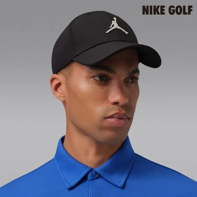 【NIKE GOLF】Jordan Club Dri-FIT 筆挺高爾夫帽 黑色(IM4515-010)