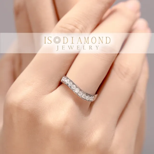 【IS DIAMOND】50分 極美D色 滿鑽鑽石戒指 任選 線戒(培育鑽石)