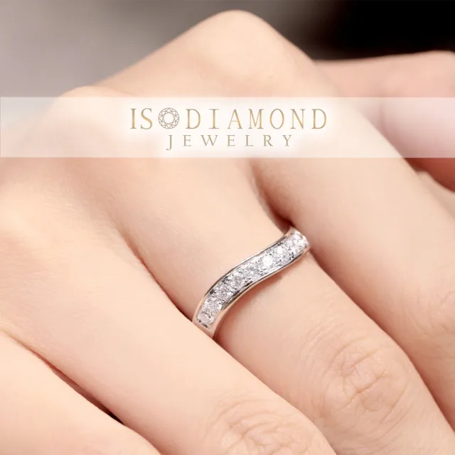 【IS DIAMOND】50分 極美D色 滿鑽鑽石戒指 任選 線戒(培育鑽石)