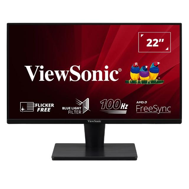 【ViewSonic 優派】福利品 VA2215-MH 22型 VA 100Hz 商用護眼電腦螢幕(內建喇叭/1ms)