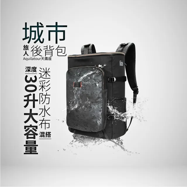 【Niche 樂奇】雙11 城市旅人天鷹座探險大容量後背包  N-19201三包一組(後背包 電腦包 手機包)