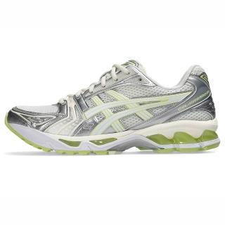 【asics 亞瑟士】GEL-Kayano 14 男女 運動休閒鞋 舒適 螢黃綠 銀(1203A537-112)