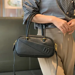 【EMMA SUE】雙11 保齡球包 小包包 奶茶色包包 新款包包 軟皮吐司包 小眾設計 腋下包 復古枕頭包