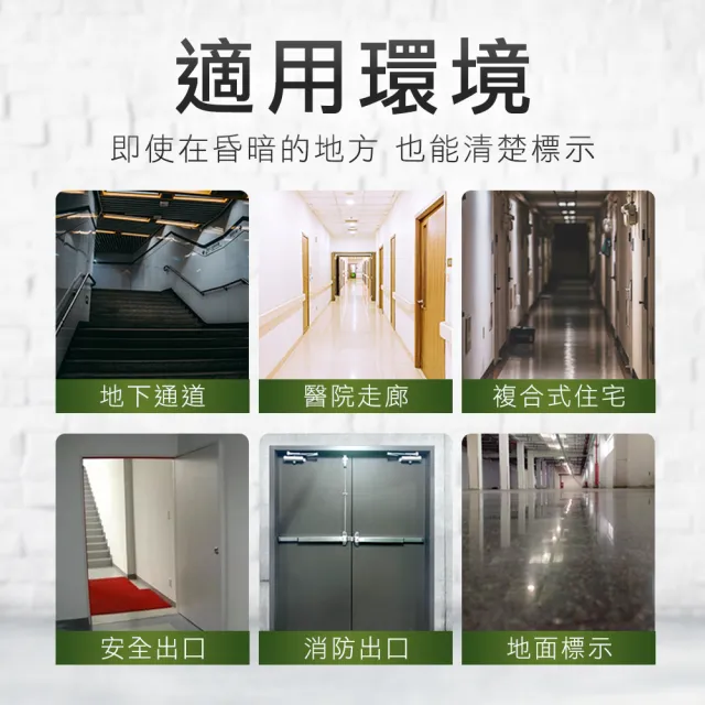 【Life工具】自發光指示牌 無指向安全出口 逃生出口 130-PSE33*2入  消防(安全出口 方向指引指標 緊急出口)