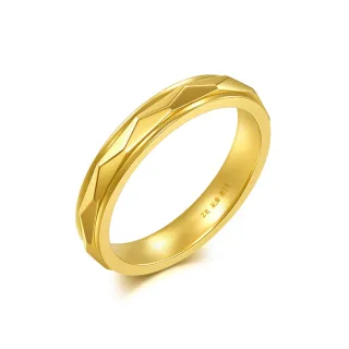 【點睛品】流轉光芒 黃金戒指_計價黃金(港圍11)