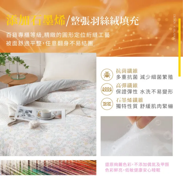 【Betrise】石墨烯蓄熱抗菌天絲親膚絨可水洗暖冬被180x210cm-升級加厚款3公斤(多款任選)