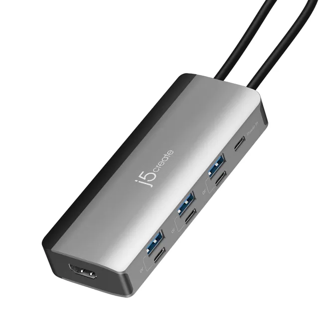 【j5create 凱捷】Flexible Ports 4K144 HDMI 8合1集線器-JCD362