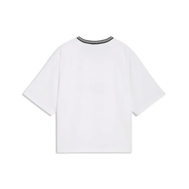 【PUMA】基本系列PUMA SPORT 寬鬆足球風短袖T恤 女性 69186002 短t 白色