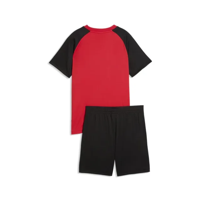 【PUMA】基本系列ESS Poly短袖短褲套裝 孩童 68629911  紅色