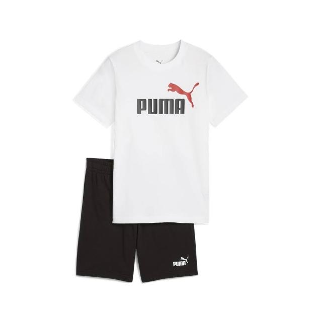 【PUMA】基本系列ESS短袖短褲套裝 孩童 68629802  白色
