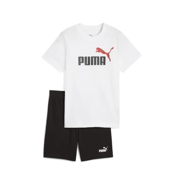 【PUMA】基本系列ESS短袖短褲套裝 孩童 68629802  白色