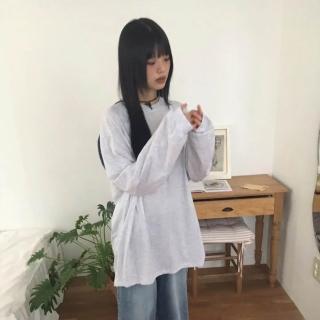 【SeasonsBikini 】正韓製 舒適長袖圓領上衣-KK05