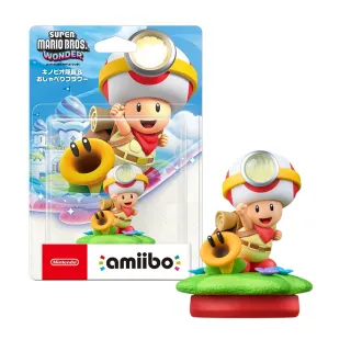 【Nintendo 任天堂】amiibo 公仔 奇諾比奧隊長&閒聊花花 超級瑪利歐兄弟 驚奇系列