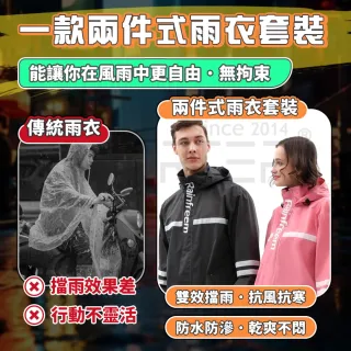 【MorTer】兩件式雨衣 防風防水抗濕不悶熱 雨衣 兩件式雨衣套裝 防水防風透氣 機車雨衣 雨褲套裝
