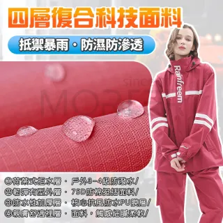 【MorTer】兩件式雨衣 防風防水抗濕不悶熱 雨衣 兩件式雨衣套裝 防水防風透氣 機車雨衣 雨褲套裝